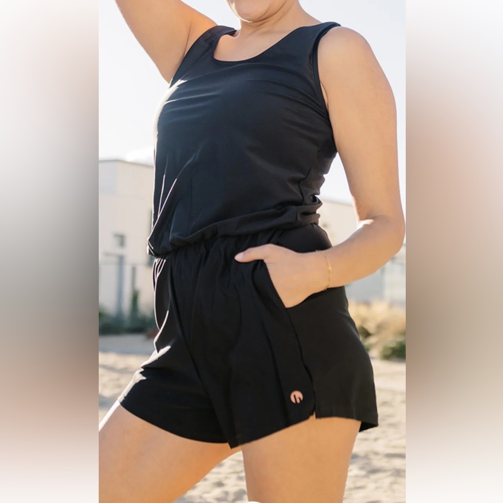Honeymark Sage Swim Romper NWT